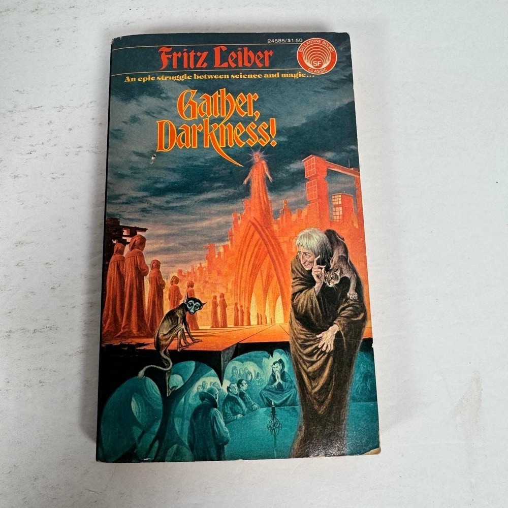 Gather, Darkness! Fritz Leiber 1975 First Printing Ballantine‎ Science Fiction